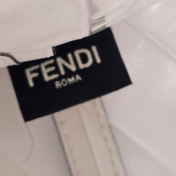 Fendi White Clear 2019 Medium Peekaboo Defender Clear White Authentic Bag - Picture 8 of 11